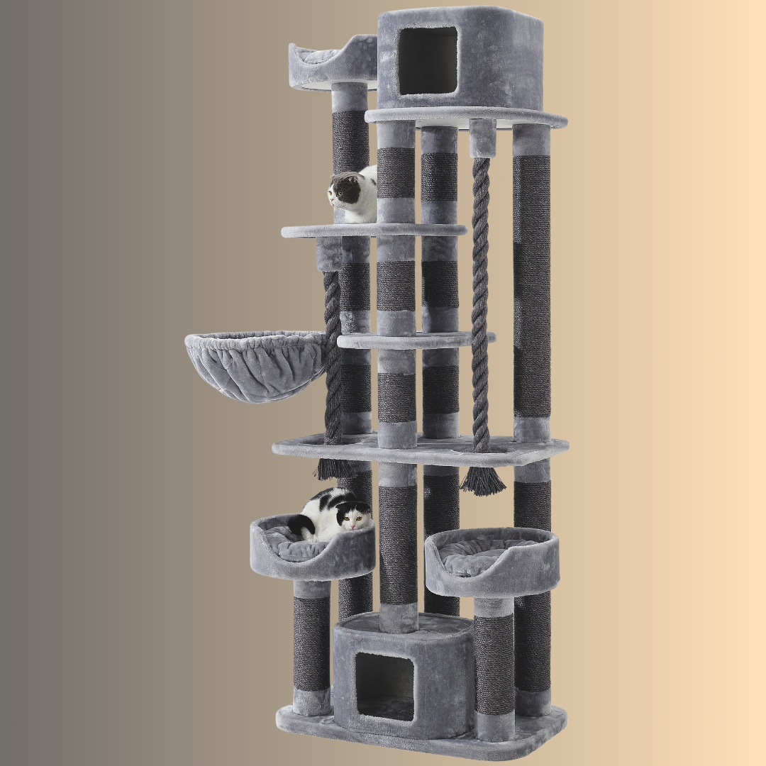 Arbre à chat - KYLA - Gris clair
