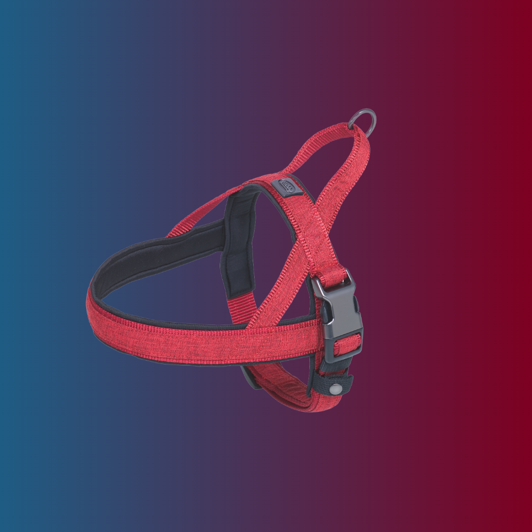 Harnais norvégien pour chien - Linen Deluxe - Rouge