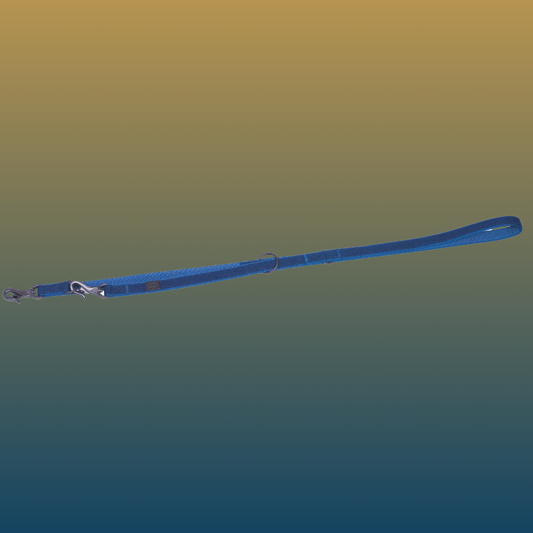 Laisse éducative pour chien - Linen Deluxe - Bleu