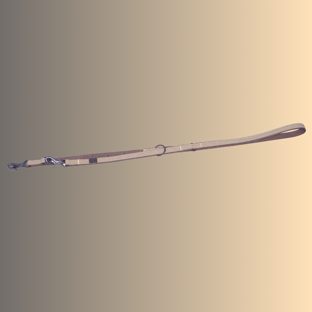 Laisse éducative pour chien - Linen Deluxe - Marron