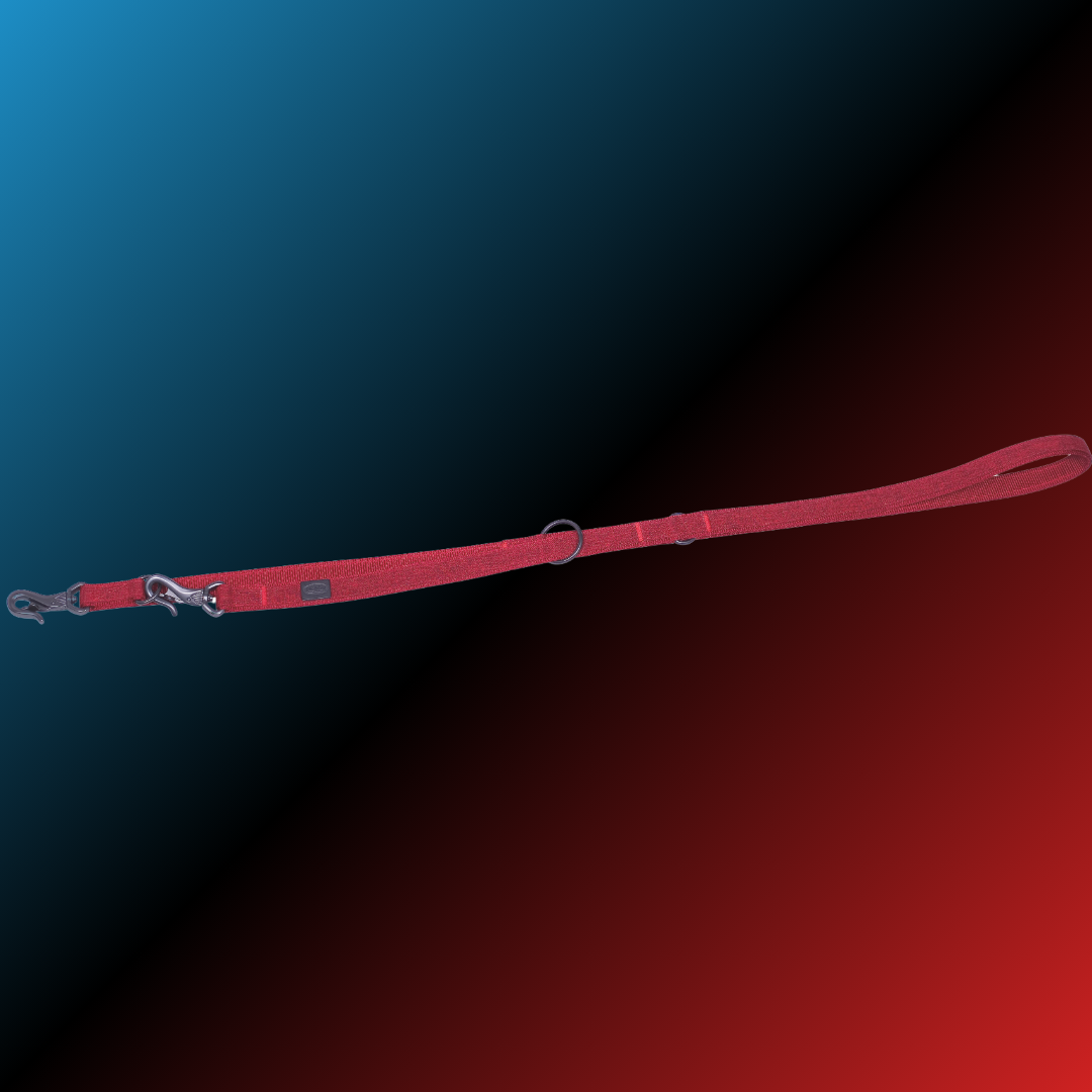 Laisse éducative pour chien - Linen Deluxe - Rouge