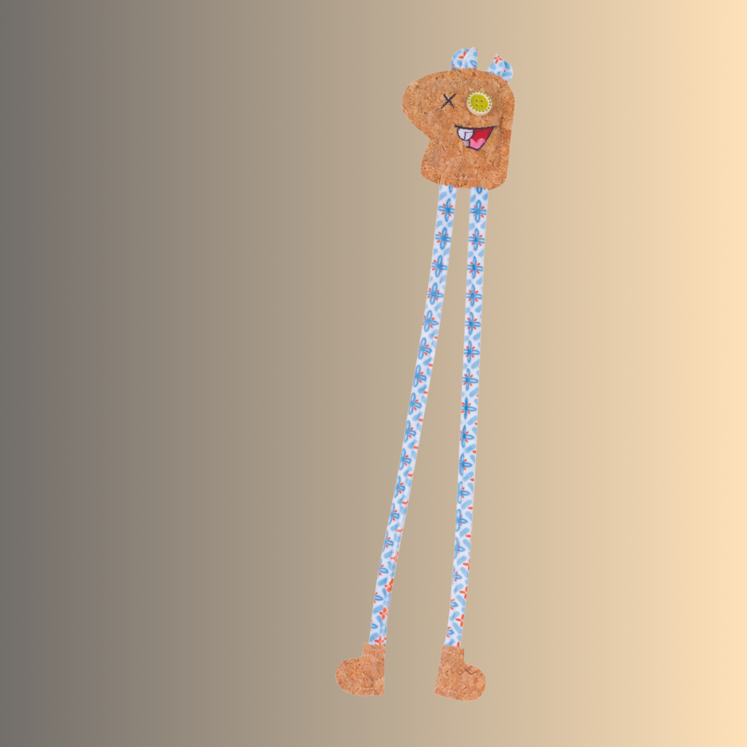 Visage avec jambes avec herbe à chat